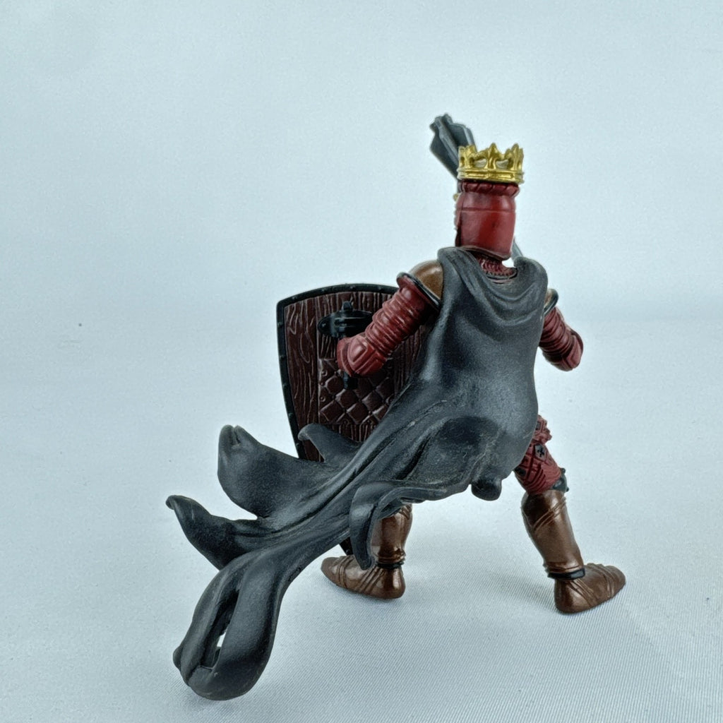 Papo 2007 medieval king knight 4-inch PVC action figure holding a mace and shield