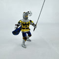 2002 Papo medieval knight action figure in yellow eagle armor with sword and shield
