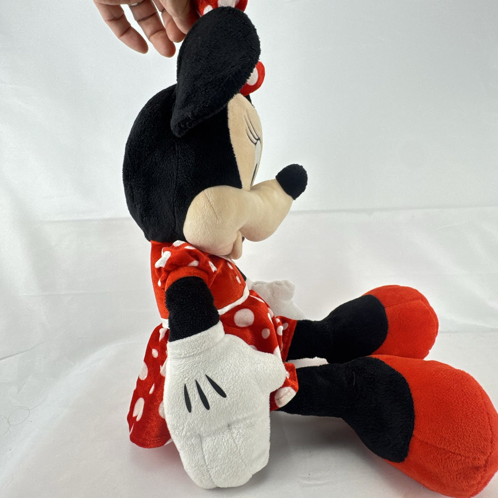Disney Just Play Minnie Mouse 2021 commemorative 18-inch plush in red polka dot dress