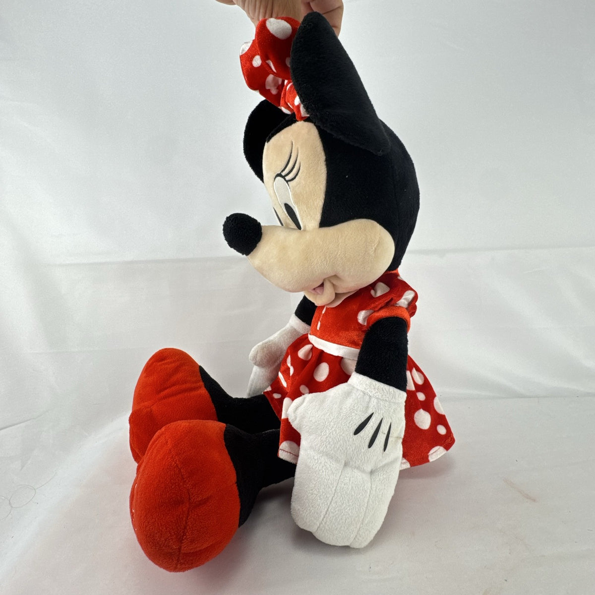 Disney Just Play Minnie Mouse 2021 commemorative 18-inch plush in red polka dot dress