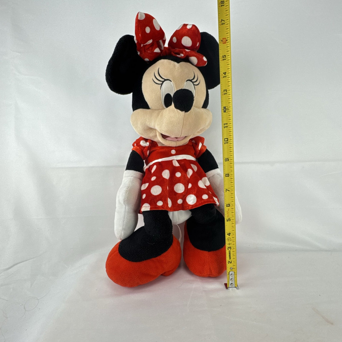 Disney Just Play Minnie Mouse 2021 commemorative 18-inch plush in red polka dot dress