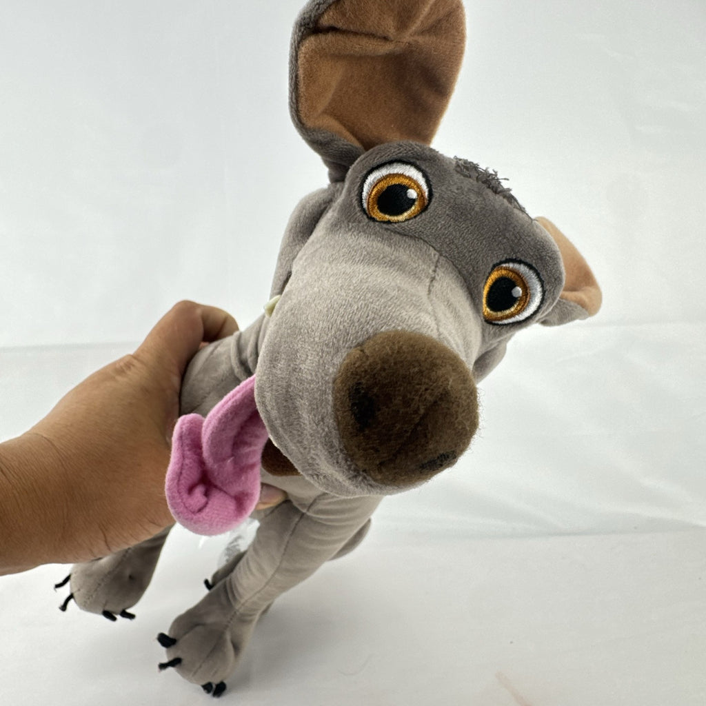 Disney Store Coco Dante dog plush stuffed animal with hanging pink tongue, 16 inches