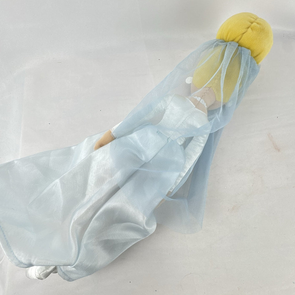 Disney Cinderella bride plush doll in wedding gown with tiara and veil