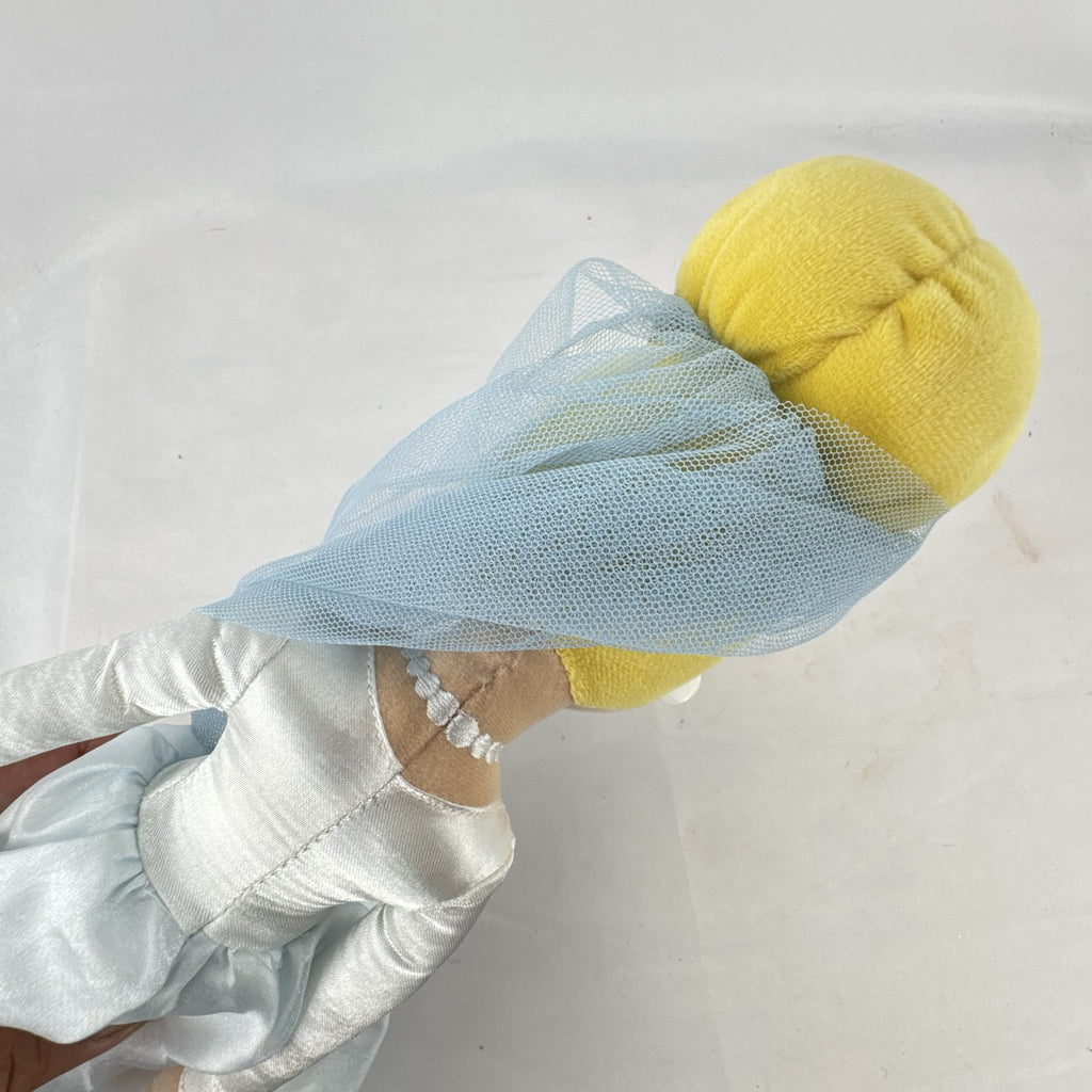 Disney Cinderella bride plush doll in wedding gown with tiara and veil