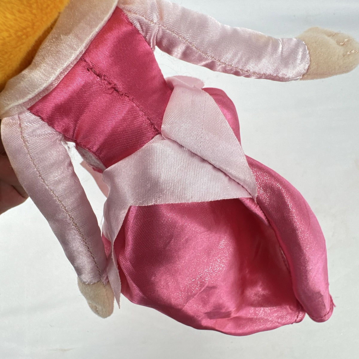 Disney Princess Aurora 10-inch plush doll wearing a pink satin ballgown and golden tiara