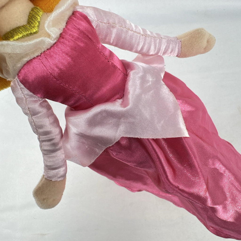 Disney Princess Aurora 10-inch plush doll wearing a pink satin ballgown and golden tiara