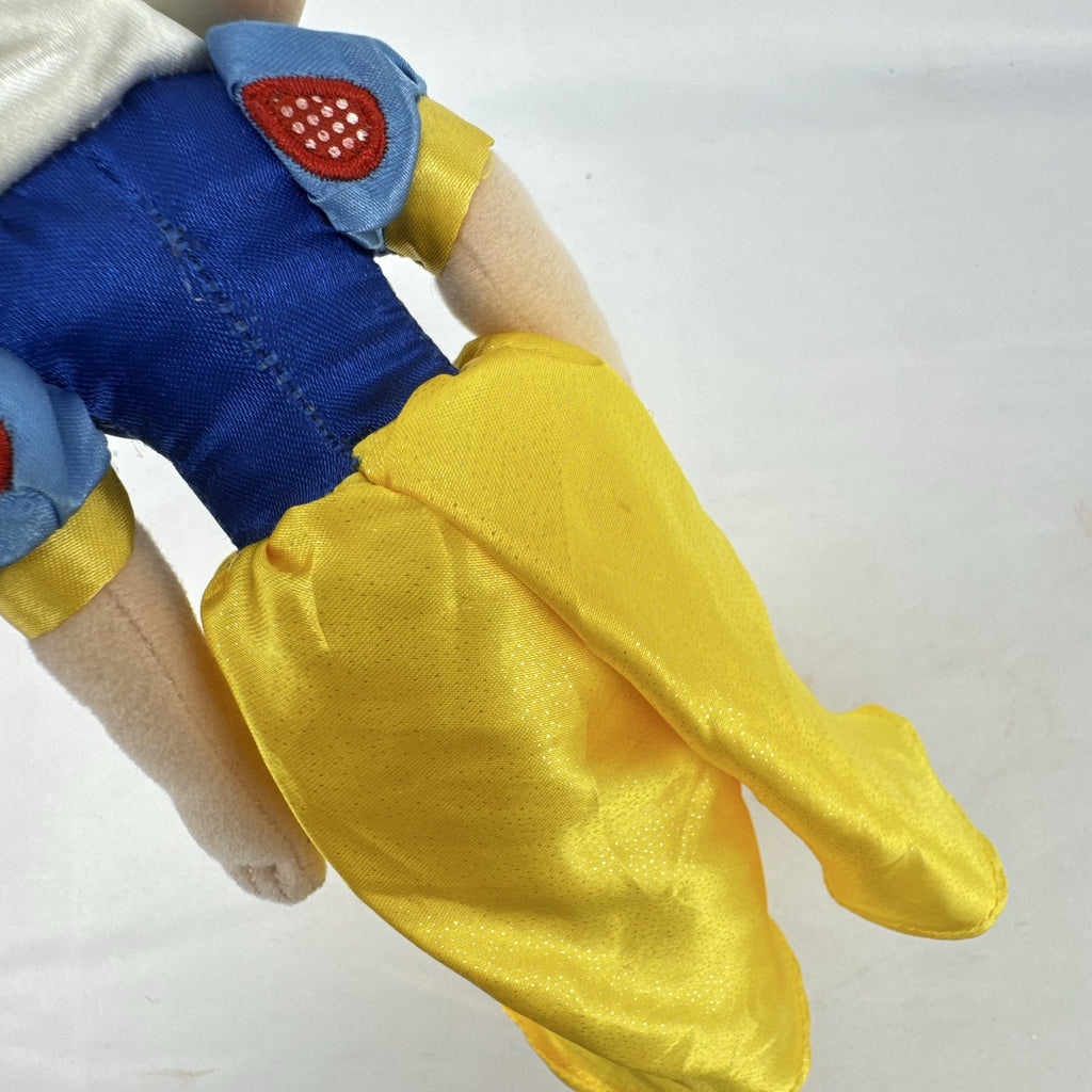 Disney Snow White 11-inch plush doll in yellow shimmer satin gown with bow shoes