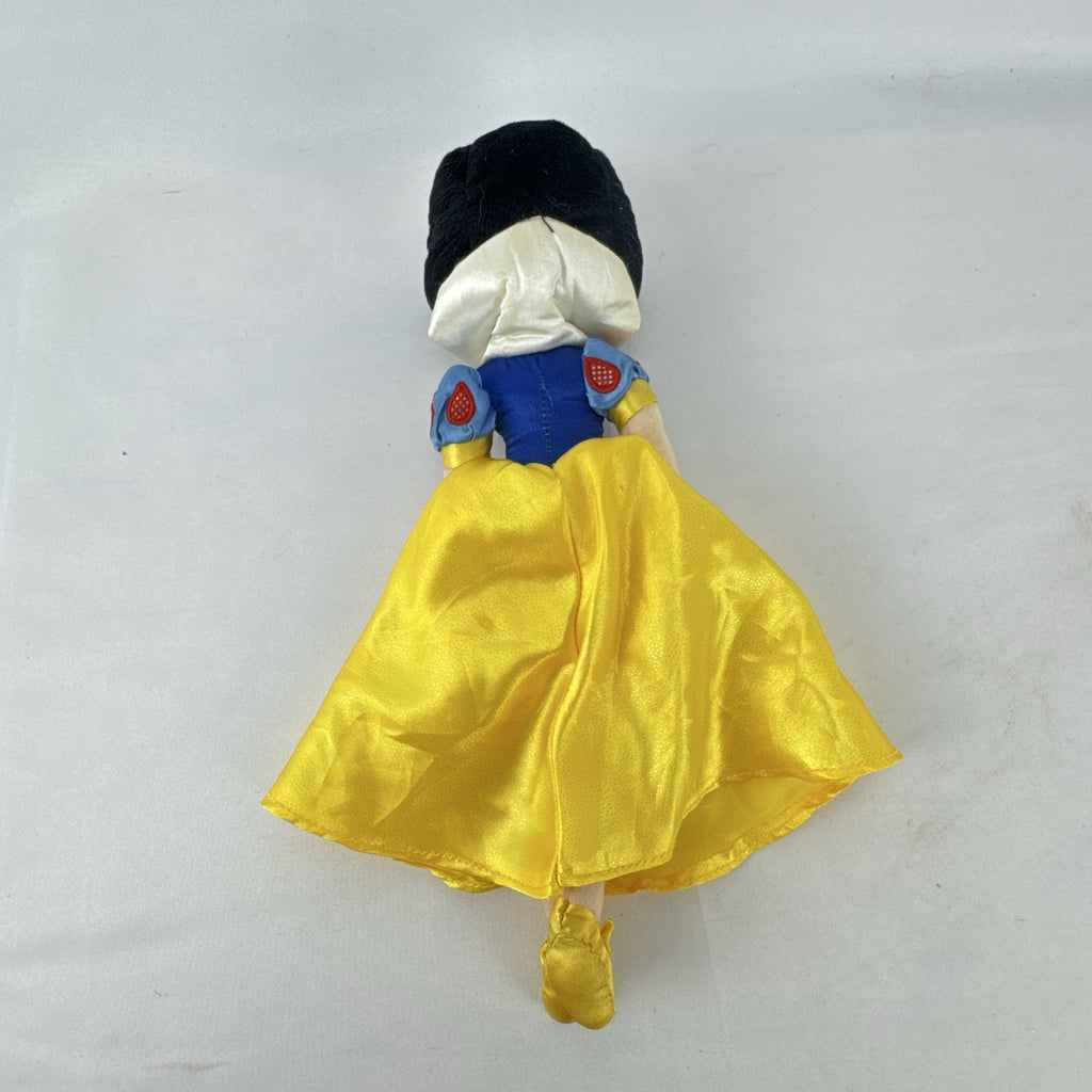 Disney Snow White 11-inch plush doll in yellow shimmer satin gown with bow shoes