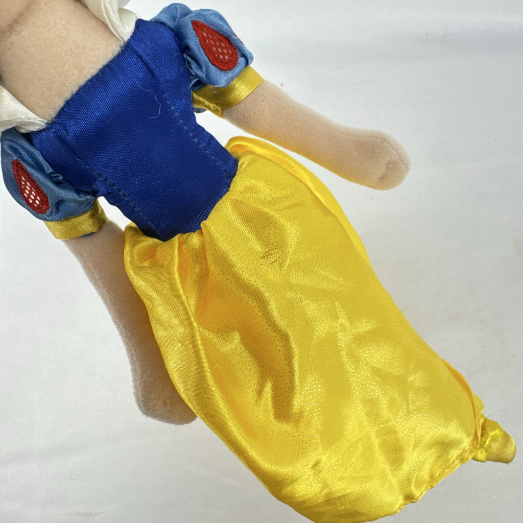 Disney Snow White 11-inch plush doll in yellow shimmer satin gown with bow shoes