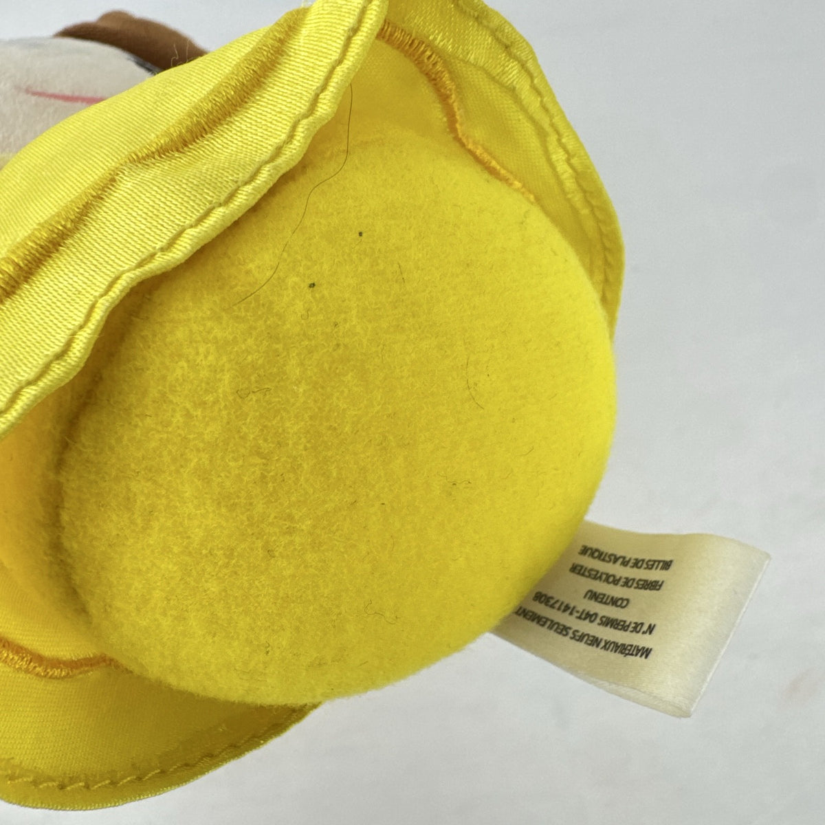 Disney Princess Belle 7.5-inch plush doll in yellow satin-accented ball gown