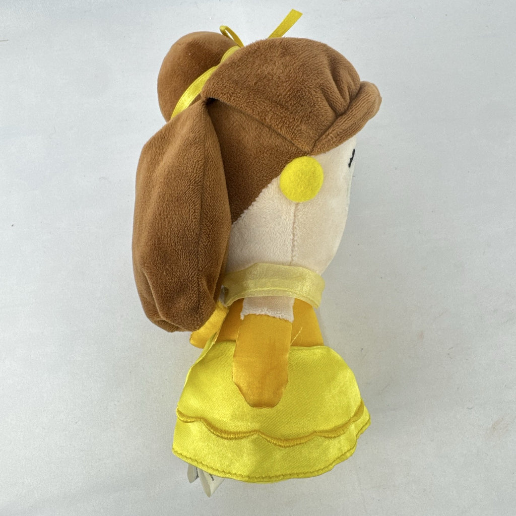 Disney Princess Belle 7.5-inch plush doll in yellow satin-accented ball gown