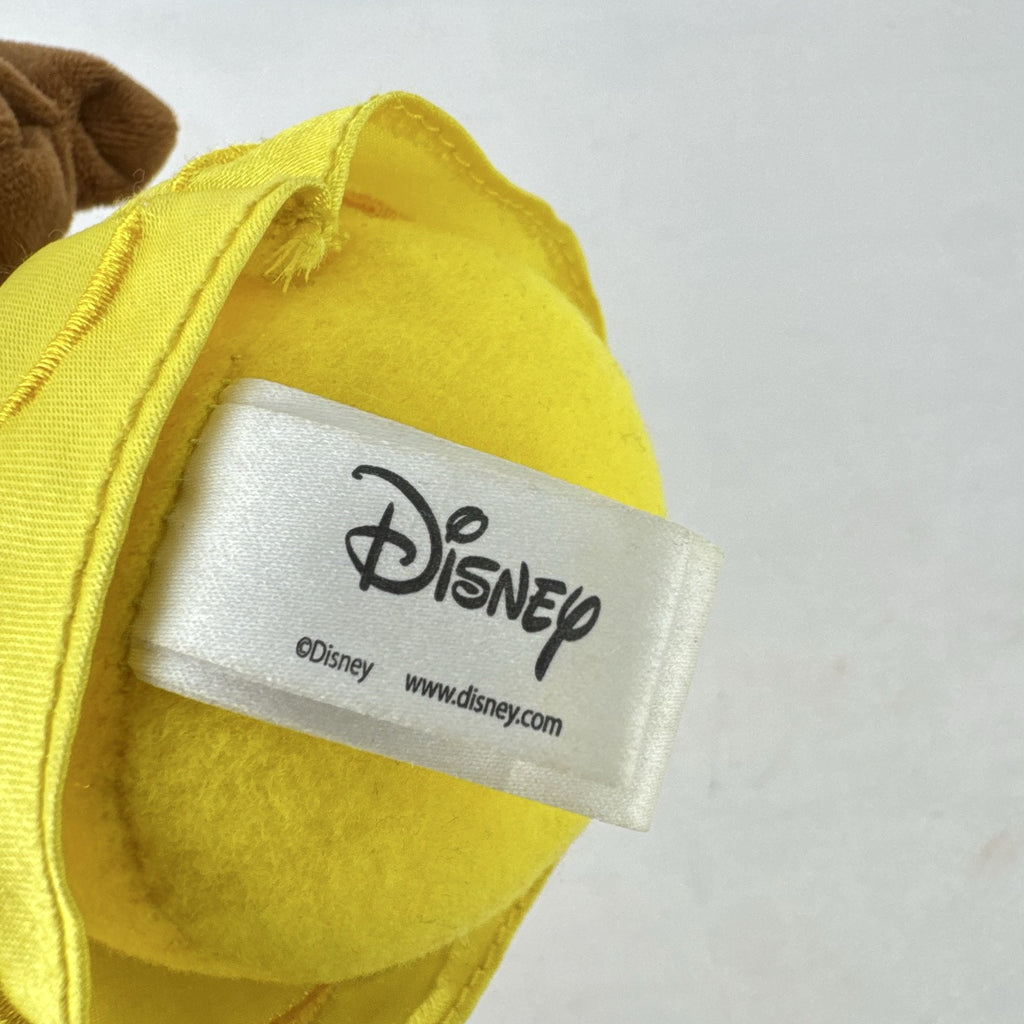 Disney Princess Belle 7.5-inch plush doll in yellow satin-accented ball gown