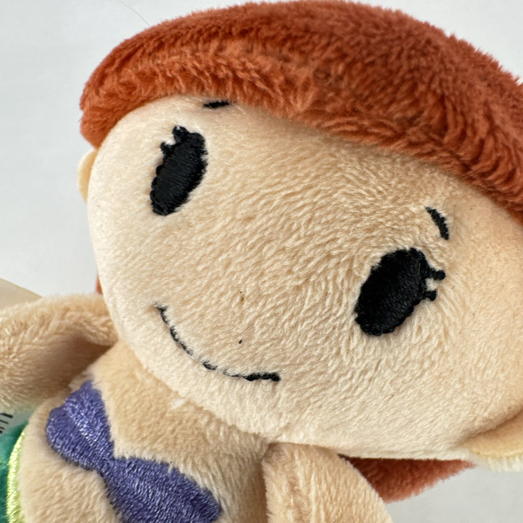 Hallmark itty bittys Ariel mini plush doll with original tags showing green tail and purple top.