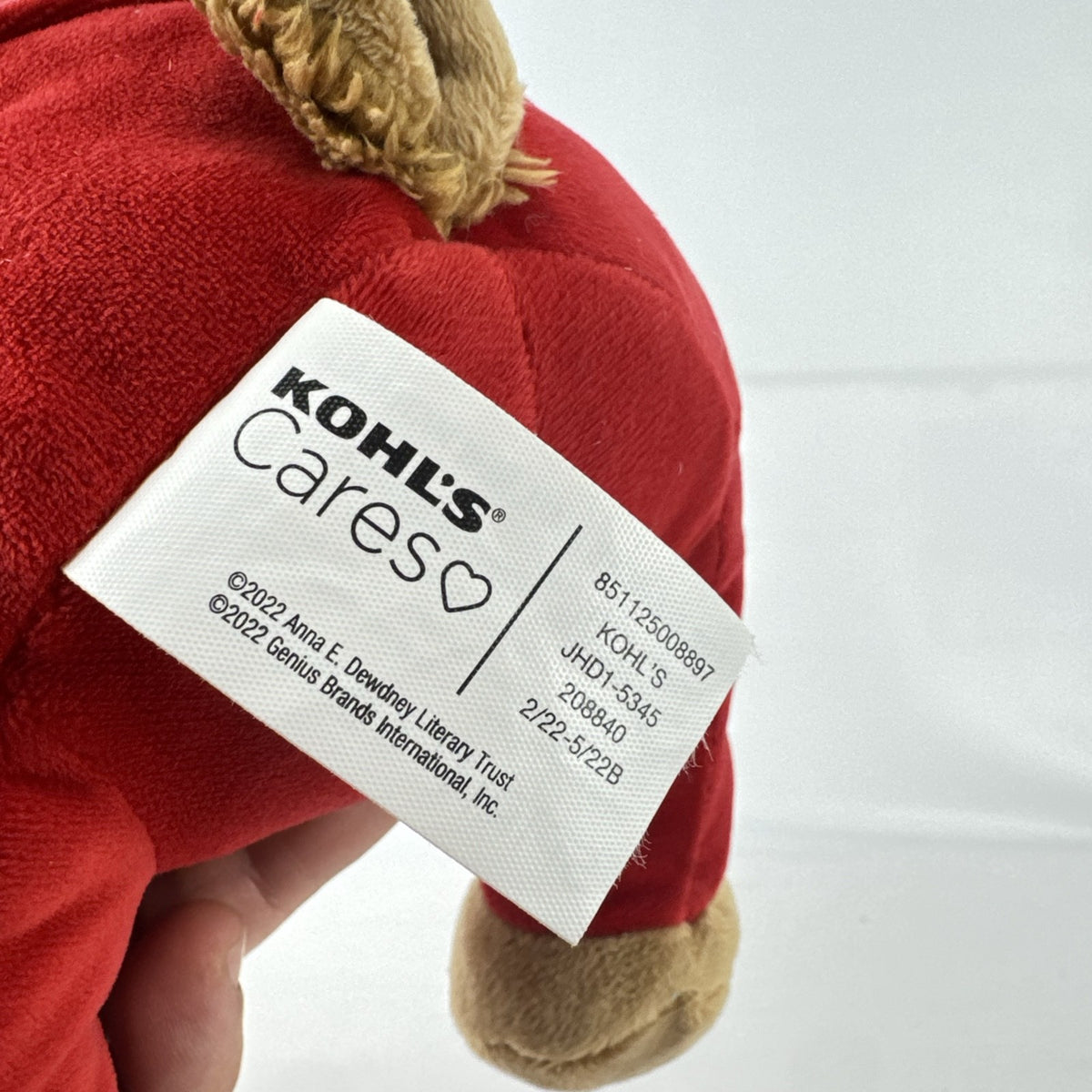 Kohl's Cares 11-inch seated Llama Llama plush toy wearing classic red pajamas