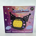 Black bat-winged handheld electronic quick push pop sensory puzzle game in original packaging