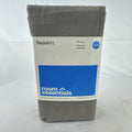 Room Essentials queen bed skirt in neutral gray with 14-inch tailored drop and split corners