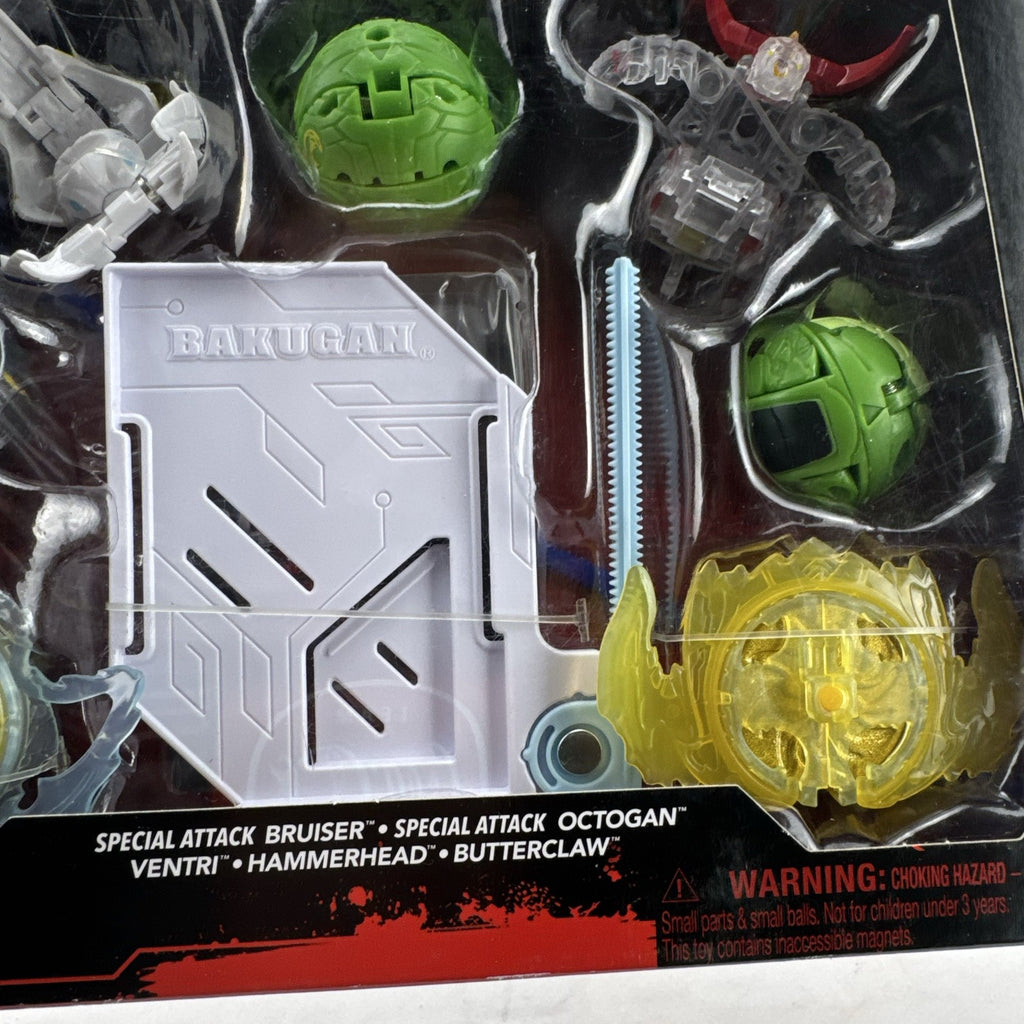 Spin Master Bakugan Battle Pack in original packaging with five transforming figures and ripcord
