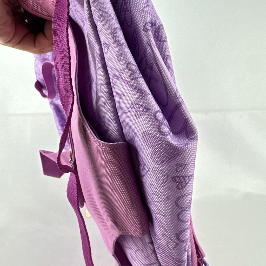 Battat Our Generation pink and purple heart print 18-inch doll carrier backpack