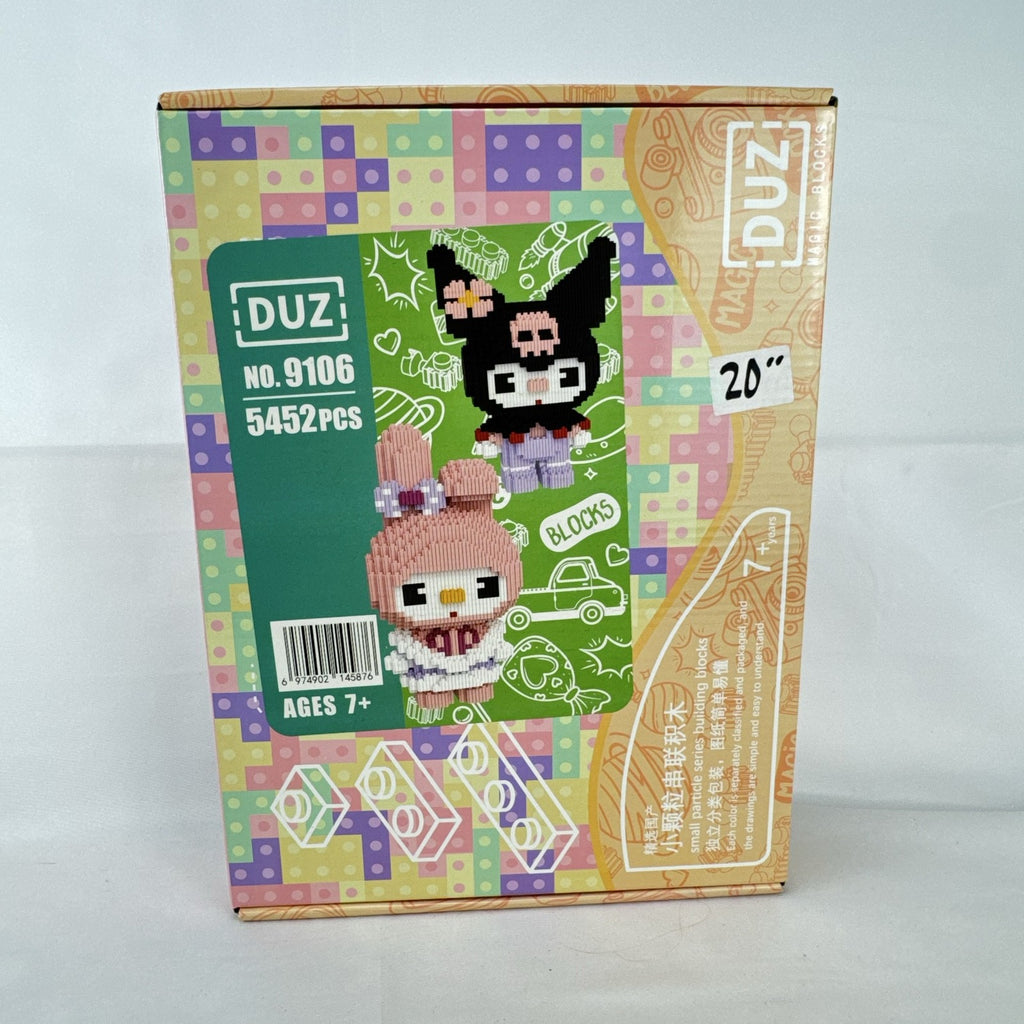DUZ Magic Blocks Kuromi and My Melody 5452-piece 3D micro building blocks set in original box