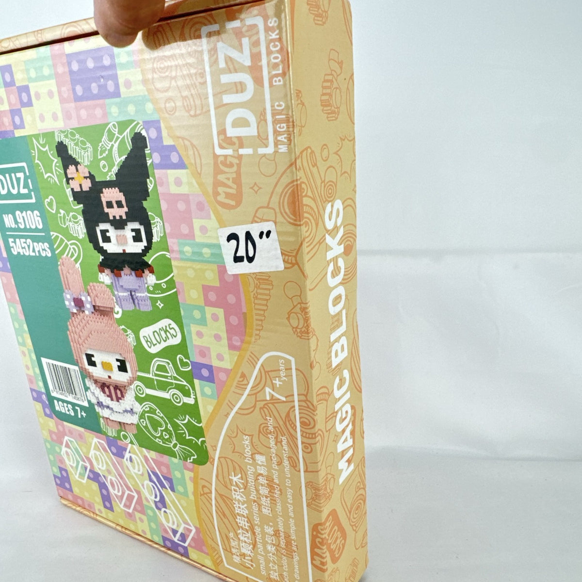 DUZ Magic Blocks Kuromi and My Melody 5452-piece 3D micro building blocks set in original box