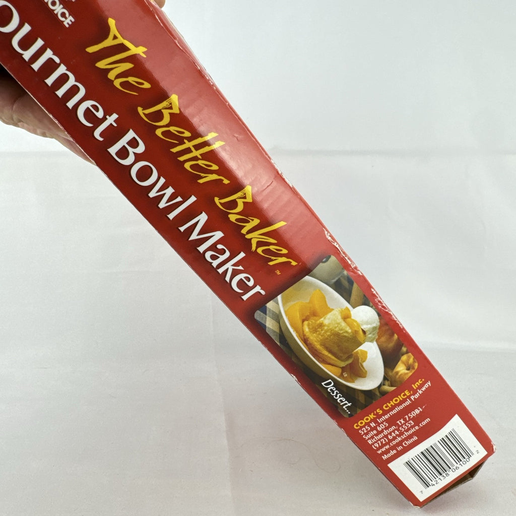 Cook's Choice The Better Baker 6-cavity non-stick carbon steel bowl baking pan in original retail packaging.