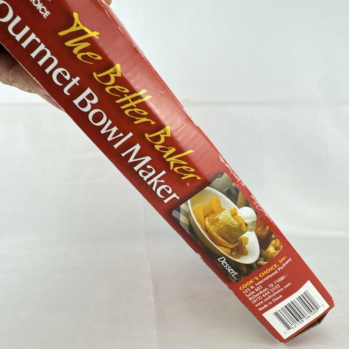 Cook's Choice The Better Baker 6-cavity non-stick carbon steel bowl baking pan in original retail packaging.