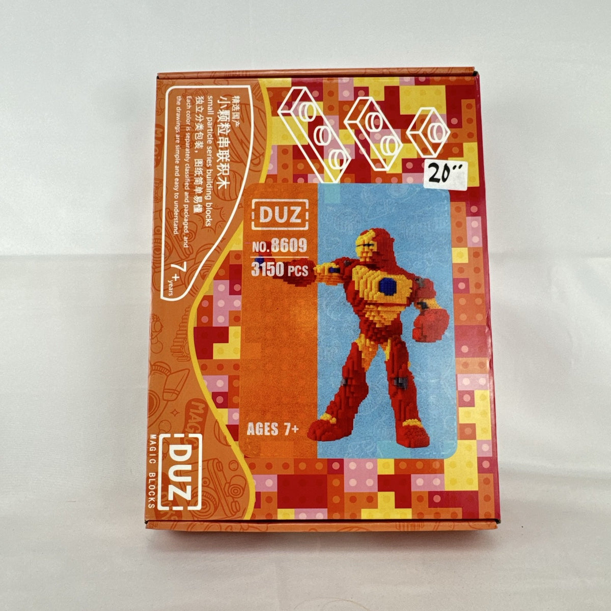 DUZ Iron Man 3150-piece micro building blocks set model 8609 in original box