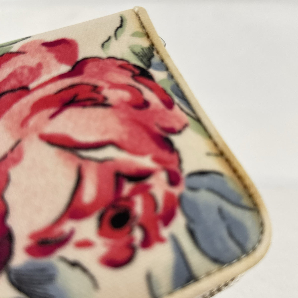 Cath Kidston floral rose cream canvas zip-around continental wallet