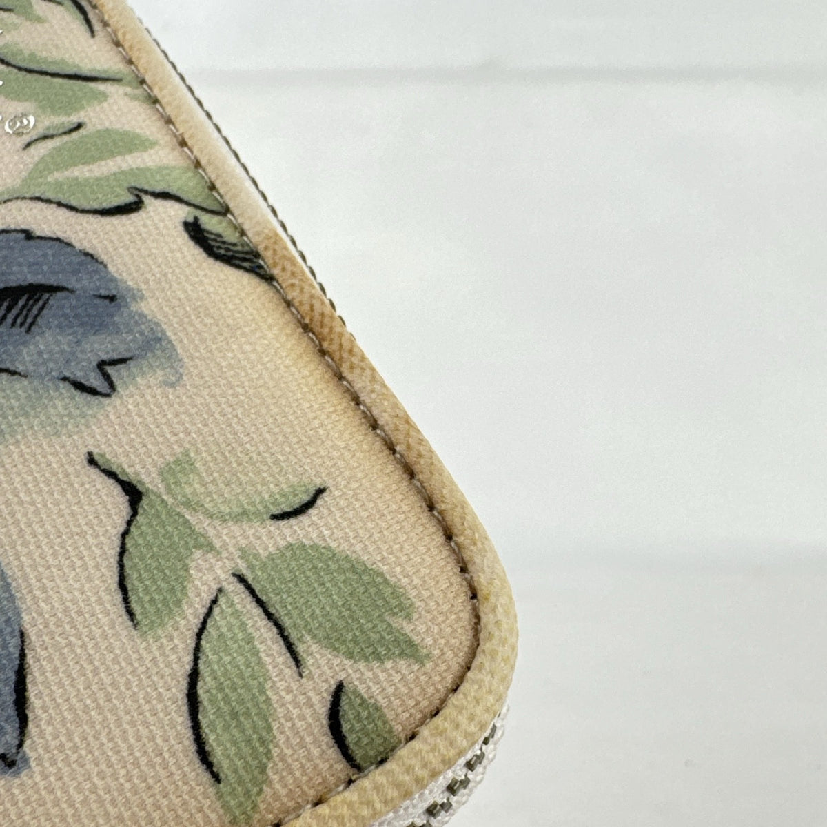 Cath Kidston floral rose cream canvas zip-around continental wallet