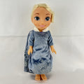 JAKKS Pacific Disney Frozen Elsa 13-inch toddler doll wearing blue winter dress with faux fur trim