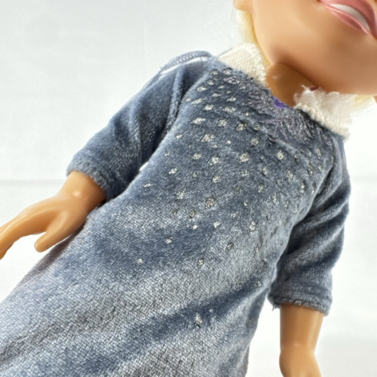 JAKKS Pacific Disney Frozen Elsa 13-inch toddler doll wearing blue winter dress with faux fur trim