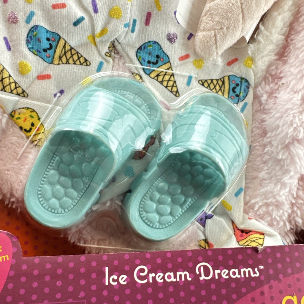 Our Generation 18-inch doll Ice Cream Dreams pajama outfit set with pink hooded robe in original box