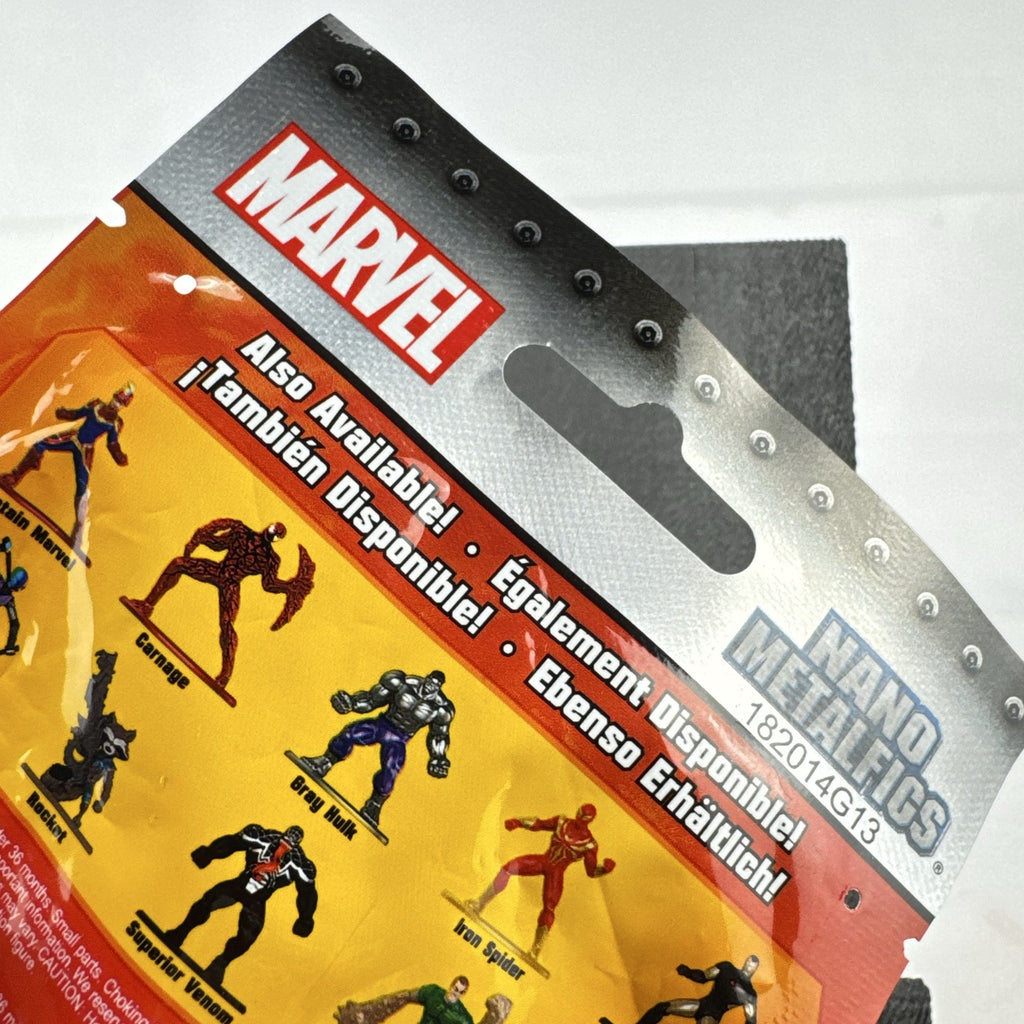Sealed Jada Toys Marvel Nano Metalfigs mystery foil blind bag pack containing one die-cast metal mini figure.