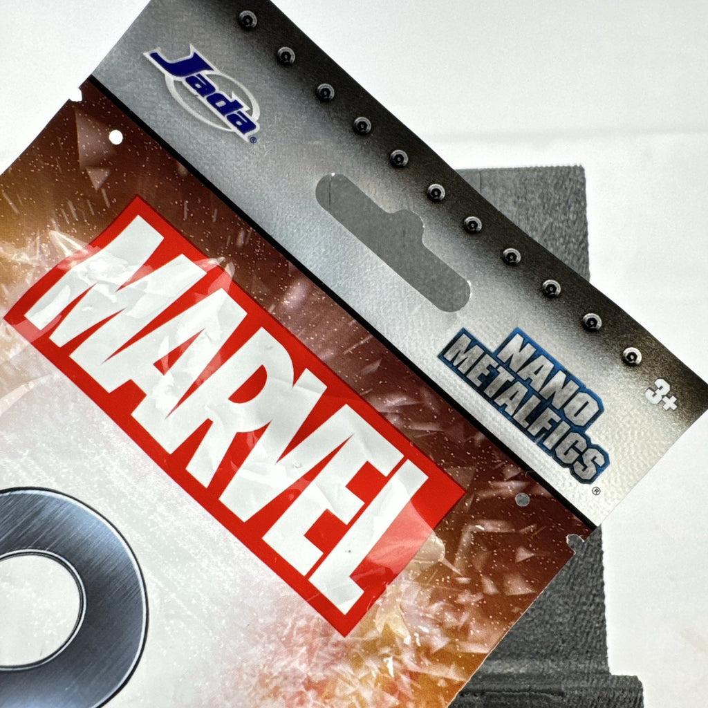 Sealed Jada Toys Marvel Nano Metalfigs mystery foil blind bag pack containing one die-cast metal mini figure.
