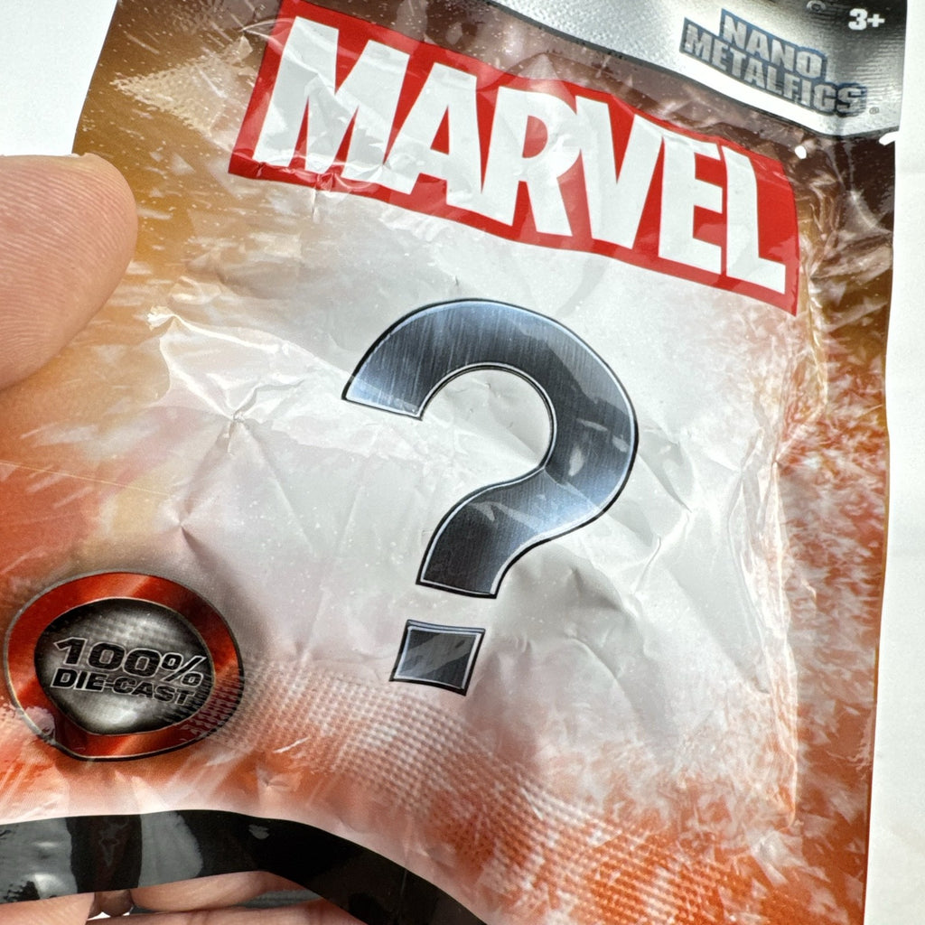 Sealed Jada Toys Marvel Nano Metalfigs blind bag foil pack containing a die-cast metal miniature figure.