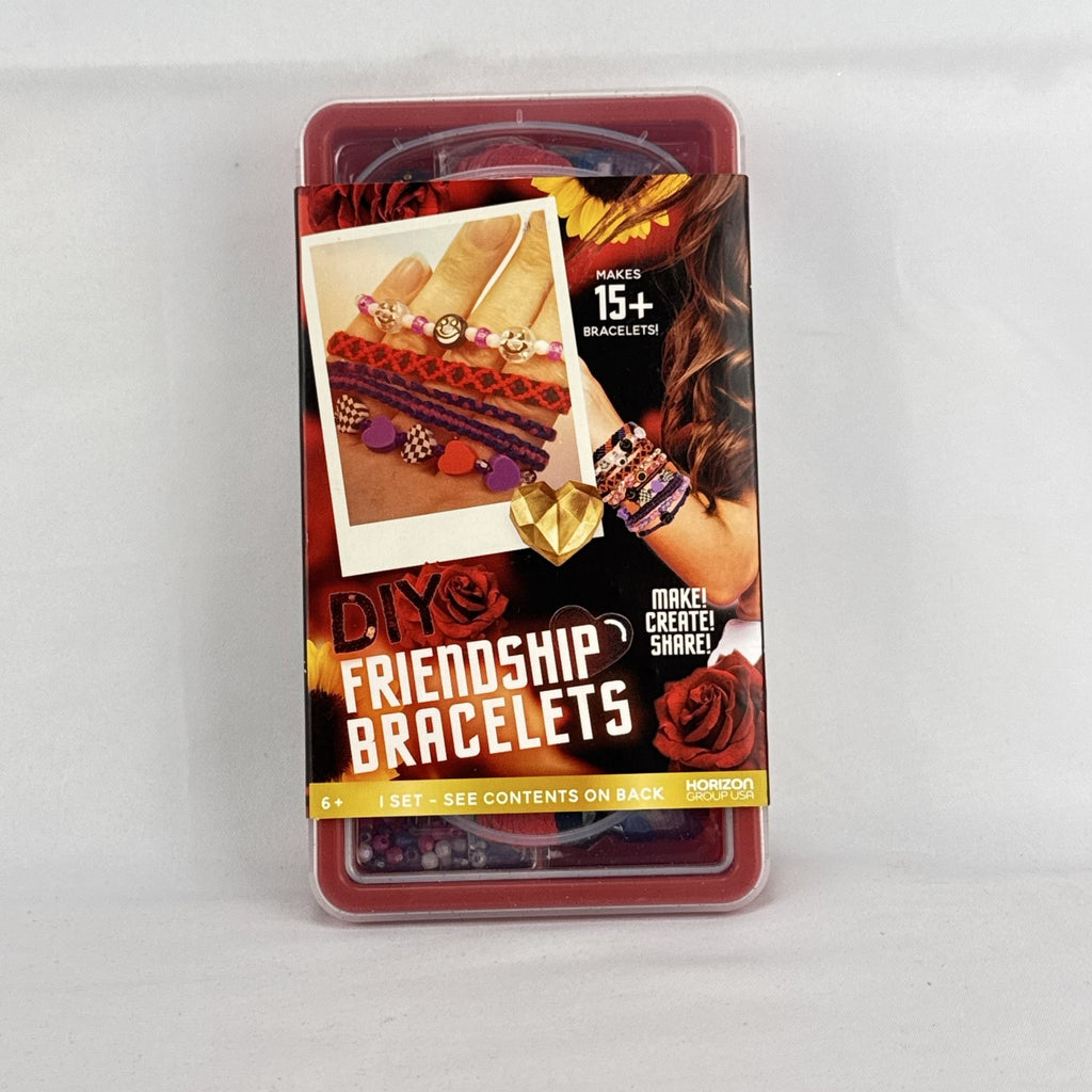 Horizon Group USA friendship bracelet craft kit in sealed plastic storage case