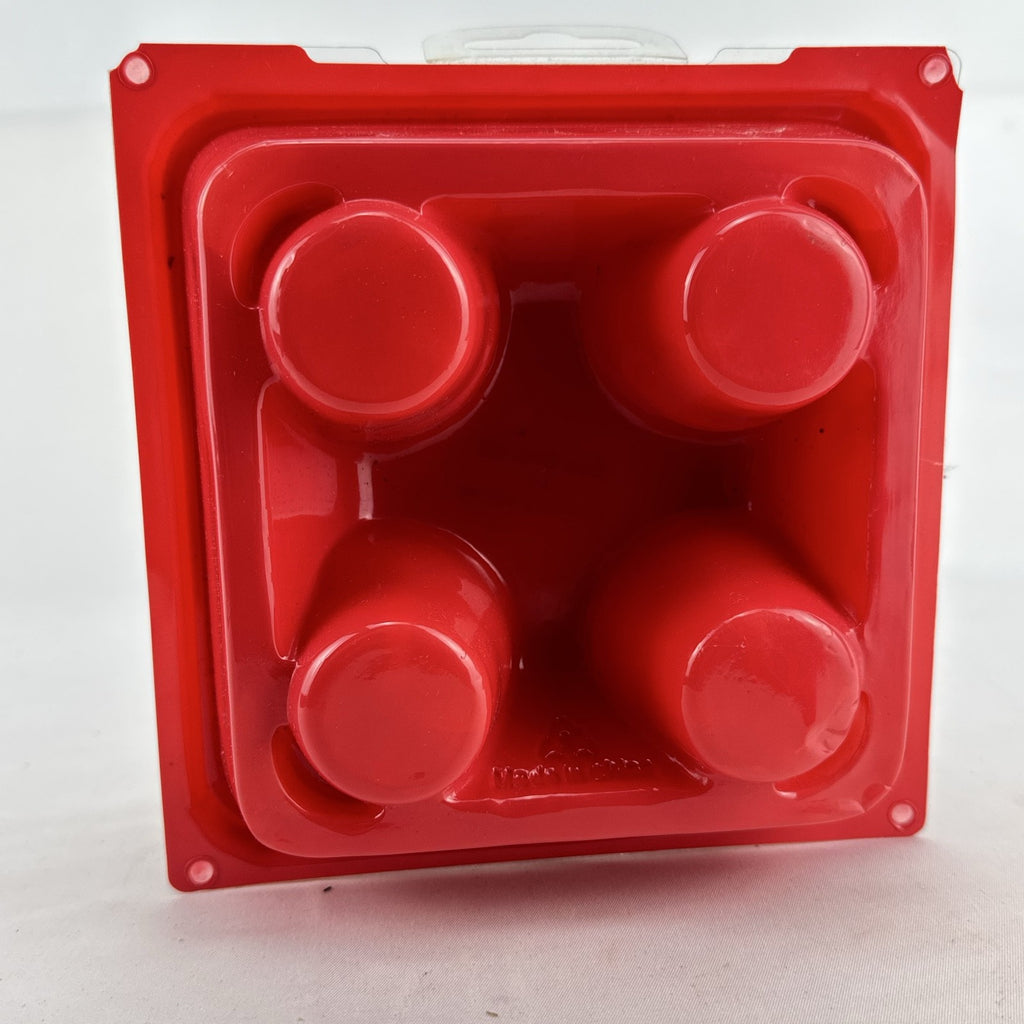 Egglettes 4-pack silicone stovetop egg cooking pods in original sealed packaging.