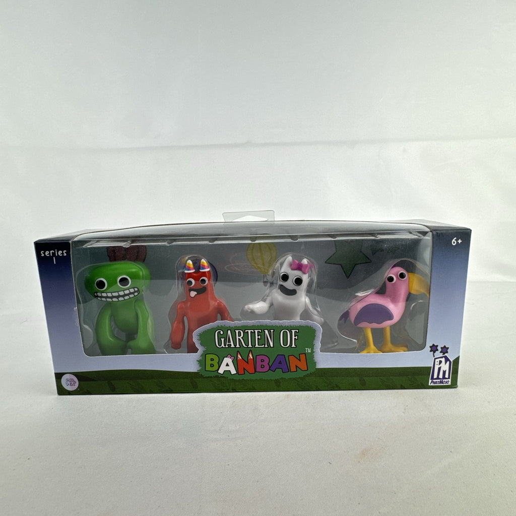 PhatMojo Garten of Banban Series 1 4-pack action figure set in original sealed box featuring Jumbo Josh