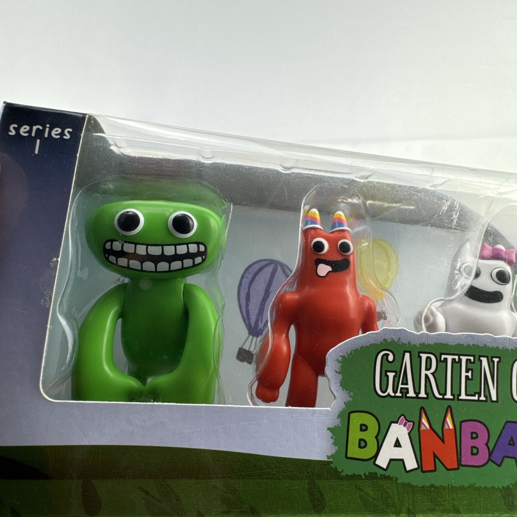 PhatMojo Garten of Banban Series 1 4-pack action figure set in original sealed box featuring Jumbo Josh