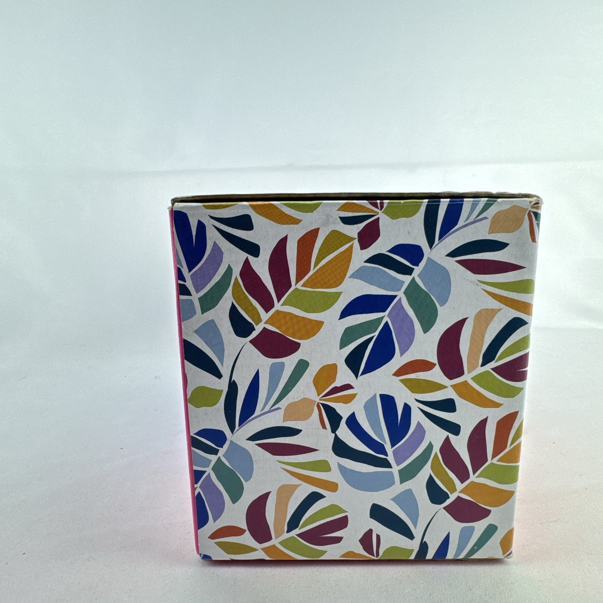 Set of two Tabitha Brown for Target clear stemless wine glasses with white My Business graphic in original box.