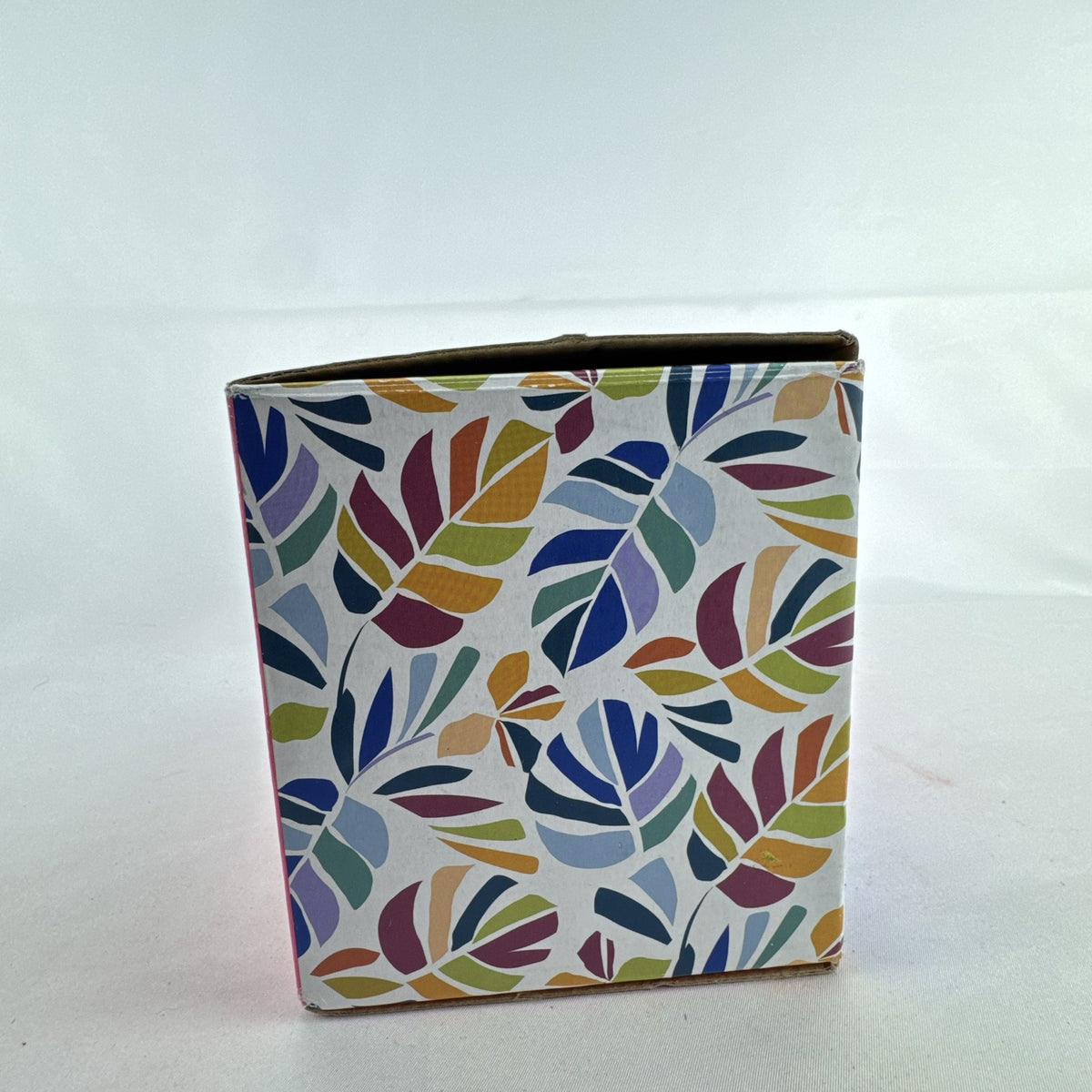 Set of two Tabitha Brown for Target clear stemless wine glasses with white My Business graphic in original box.