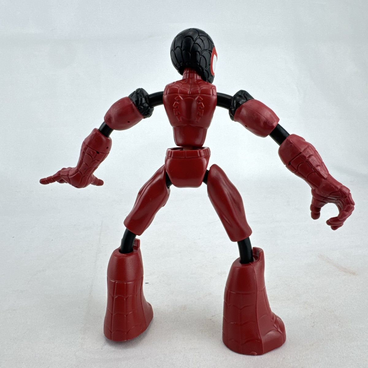 Hasbro Marvel Bend and Flex Miles Morales 6-inch bendable action figure in red and black suit.