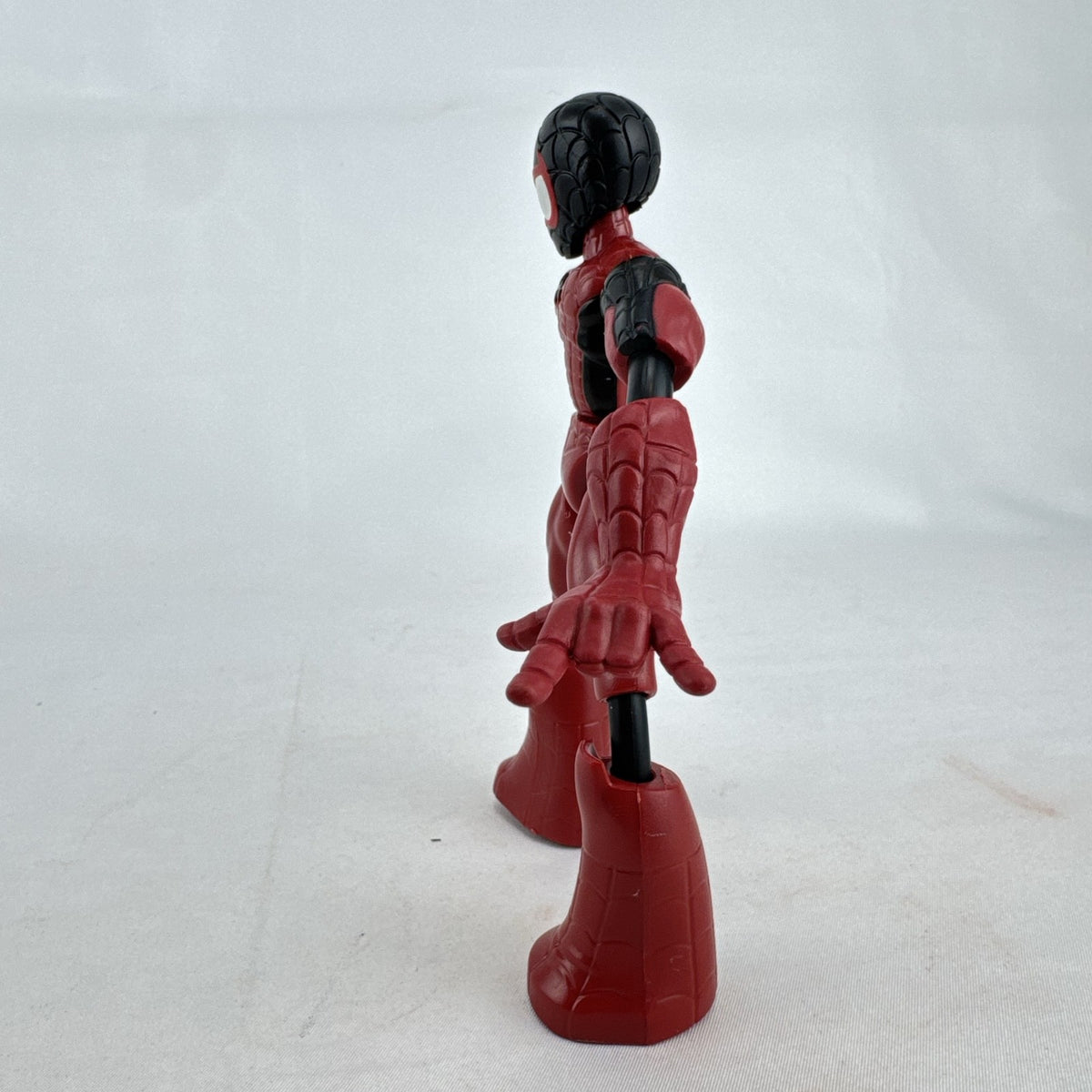 Hasbro Marvel Bend and Flex Miles Morales 6-inch bendable action figure in red and black suit.