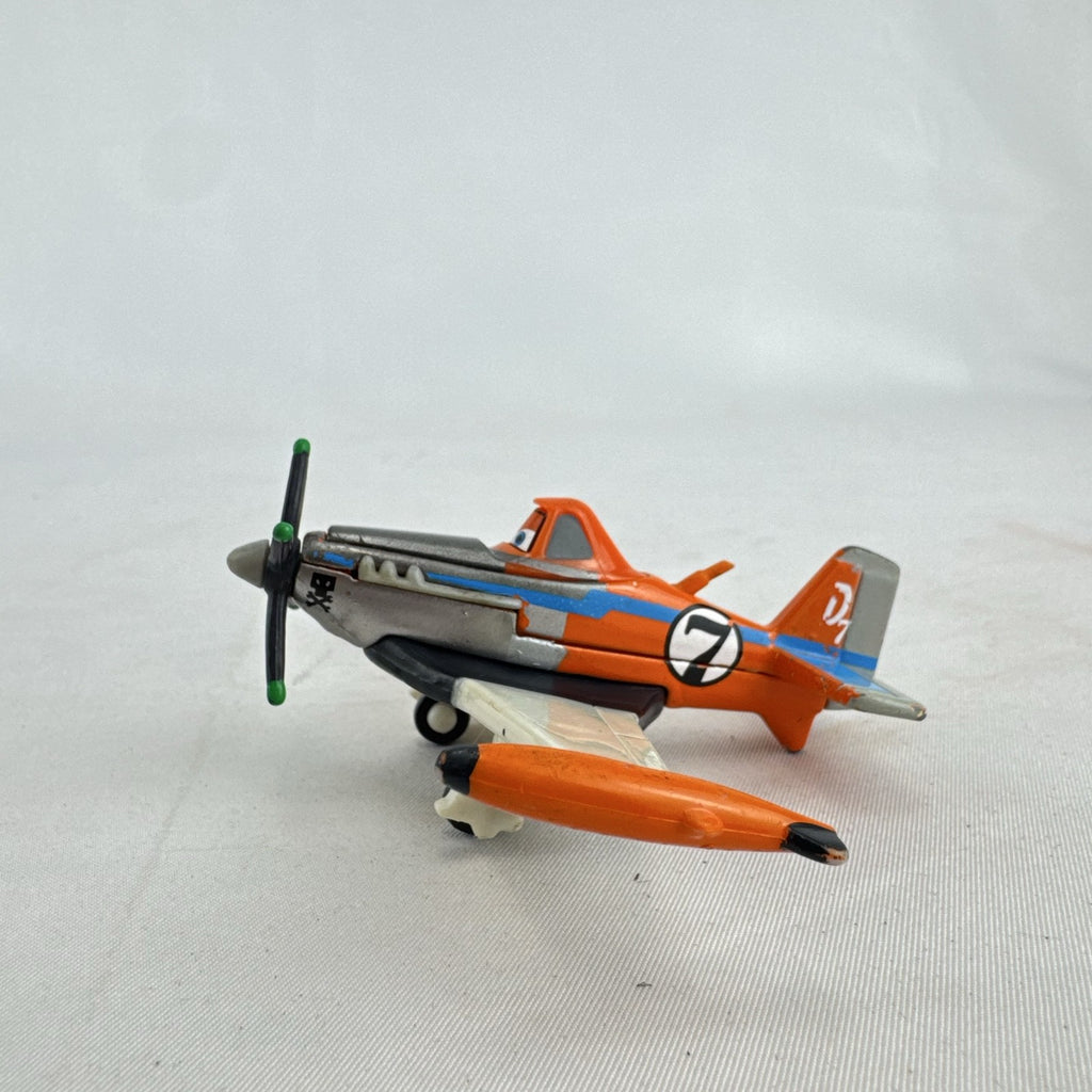 Mattel Disney Planes 1:55 scale diecast Dusty Crophopper toy airplane in Jolly Wrenches livery
