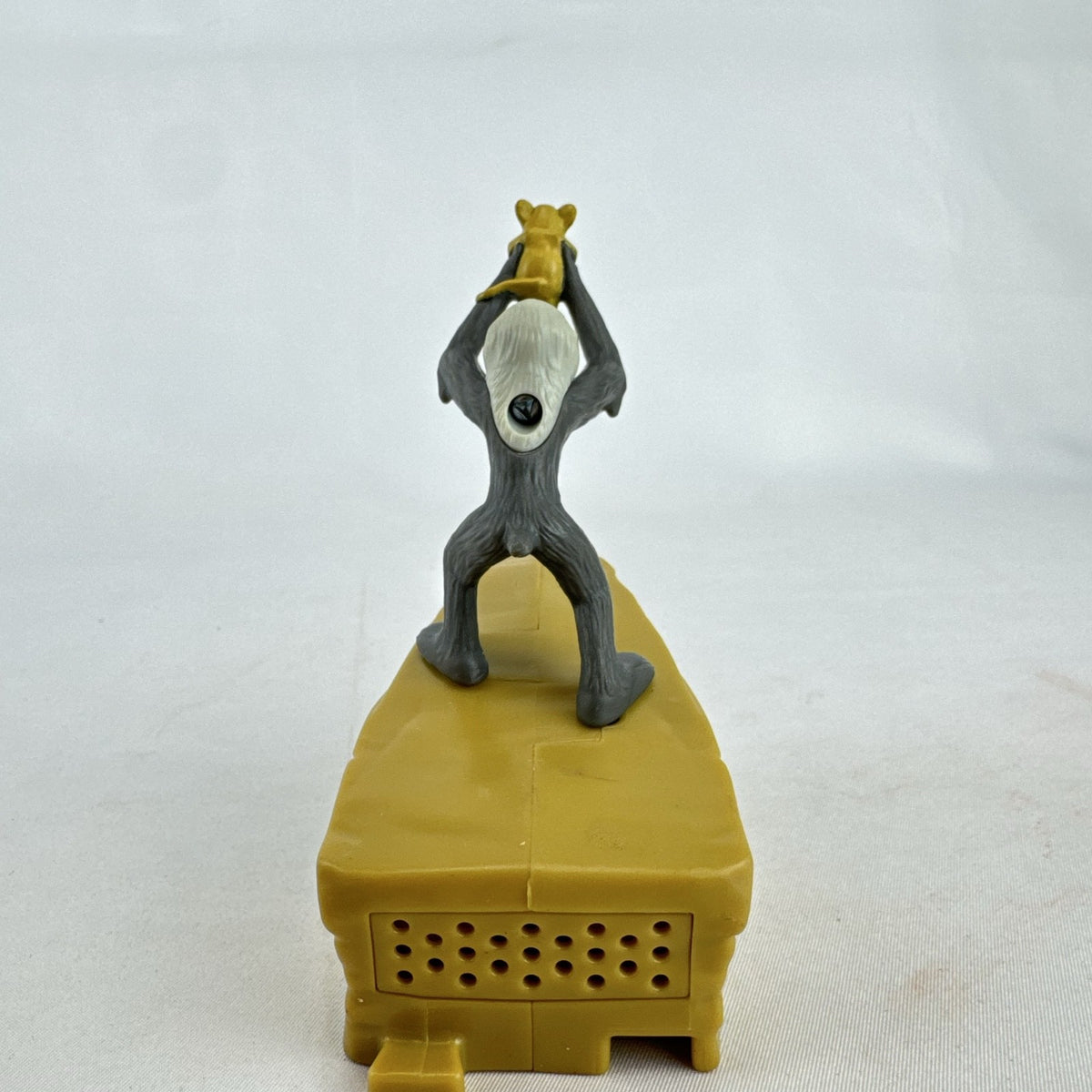 Disney Lion King 2019 McDonald's Happy Meal figure of Rafiki holding baby Simba atop Pride Rock