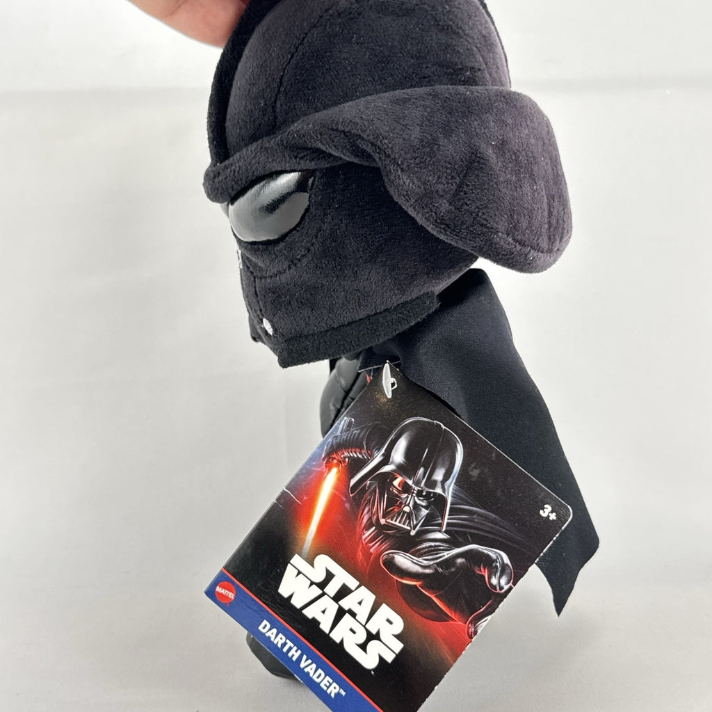 Mattel Disney Star Wars Darth Vader 8-inch plush figure with fabric cape and attached hang tag