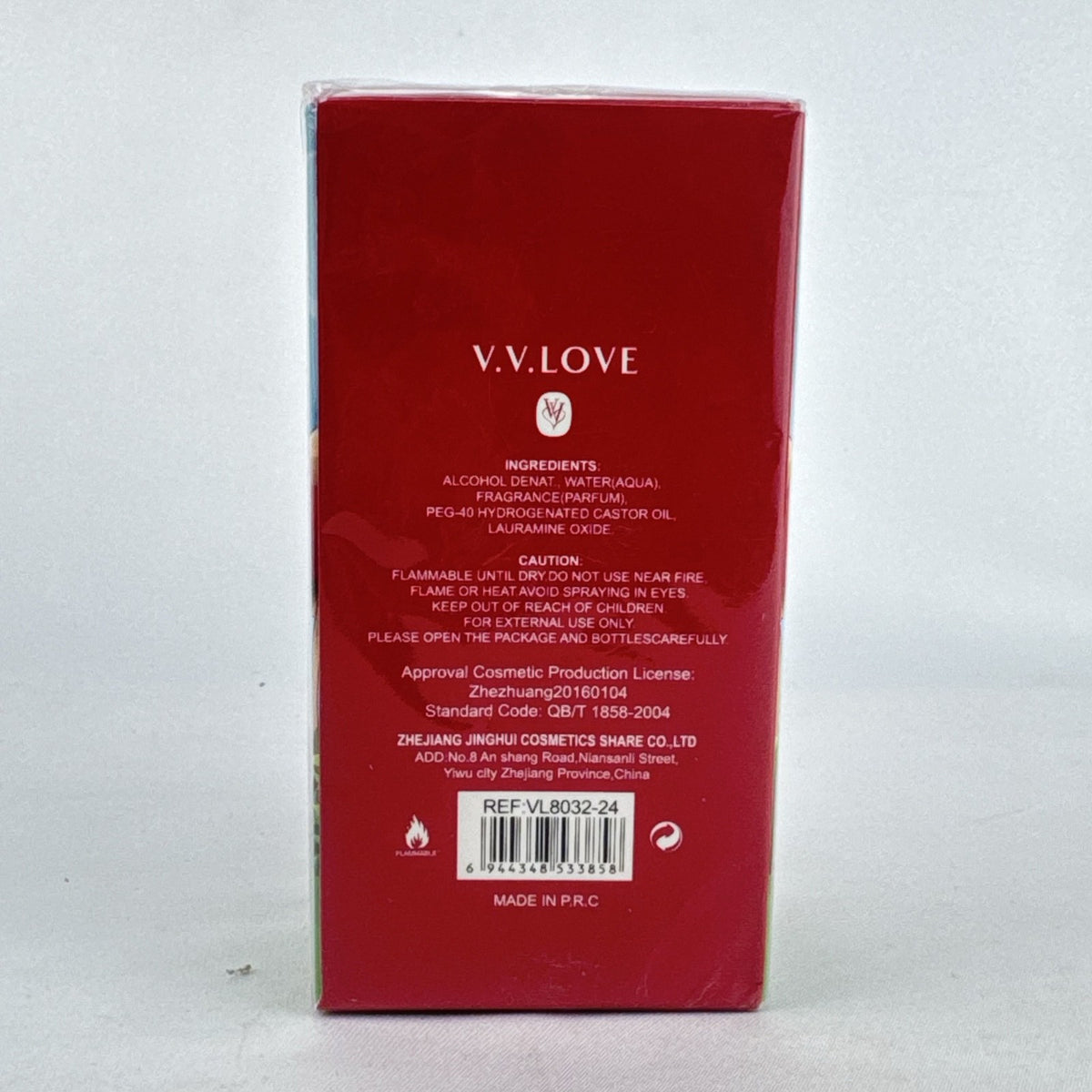 V.V. Love Pink Cutie Eau de Toilette 1.7 fl oz spray bottle in factory-sealed box