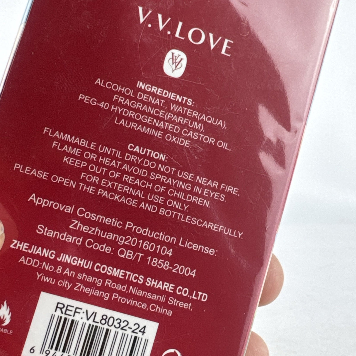 V.V. Love Pink Cutie Eau de Toilette 1.7 fl oz spray bottle in factory-sealed box