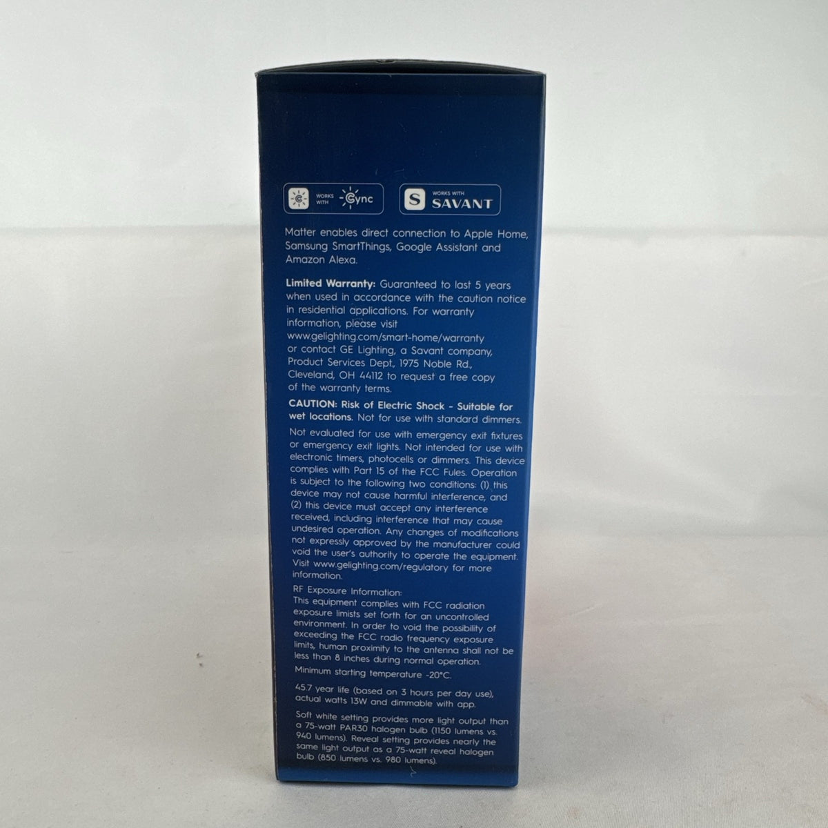 GE Cync Reveal HD+ 6-inch smart LED recessed downlight in original packaging