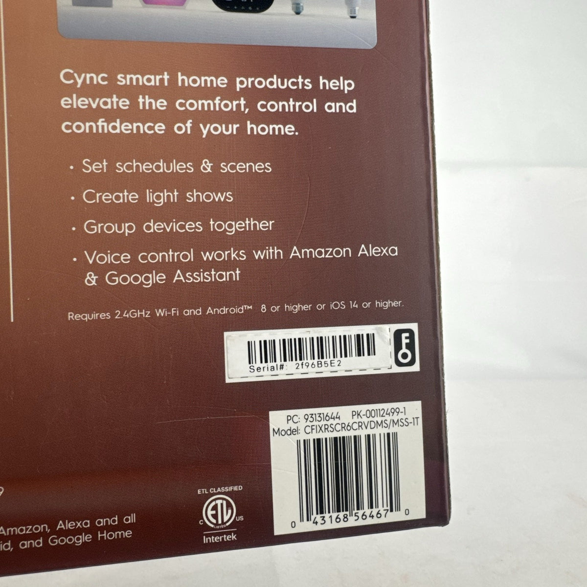 GE Cync Reveal HD+ 6-inch smart LED recessed downlight in original packaging